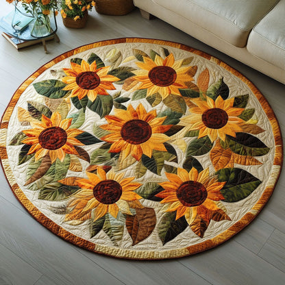 Helianthus Harmony Quilted Round Mat NCU0PT1120