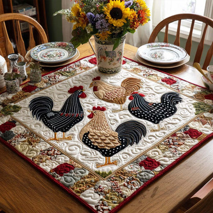 Hen Haven Quilted Table Topper NCU0NNT1089