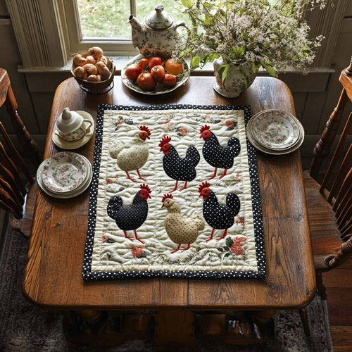 Hen House Quilted Table Topper NCU0DV715