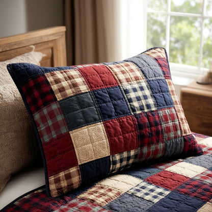 Heritage Patchwork Quilted Bedding Pillow Case NCU0DV1897