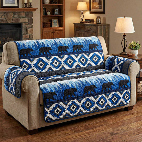 Heritage Bear Quilted Sofa Cover NCU0NTD1616