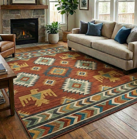 Heritage Canyon Stripe Area Rug NCU0NXD1377