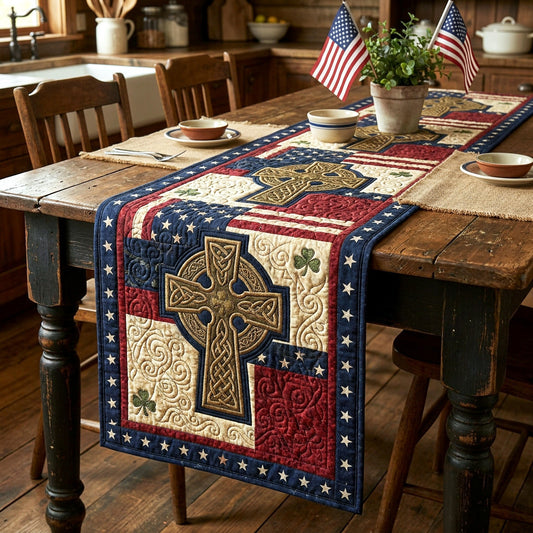 Heritage Cross Quilted Table Runner NCU0NTV1103