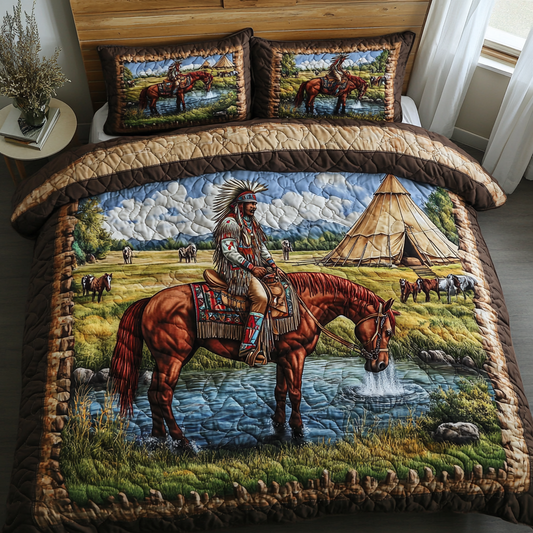 Heritage Harmony 3-Piece Quilted Bedding Set NCU0DDK042