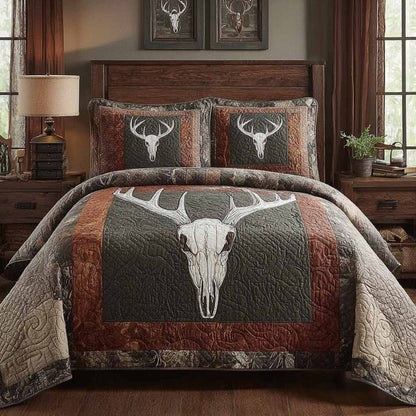 Heritage Hunt 3-Piece Quilted Bedding Set NCU0NXD1737