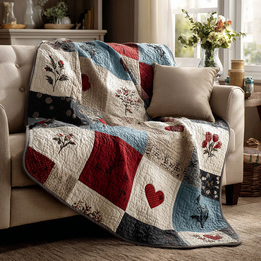 Heritage Love Patch Quilted Blanket NCU0LDH262
