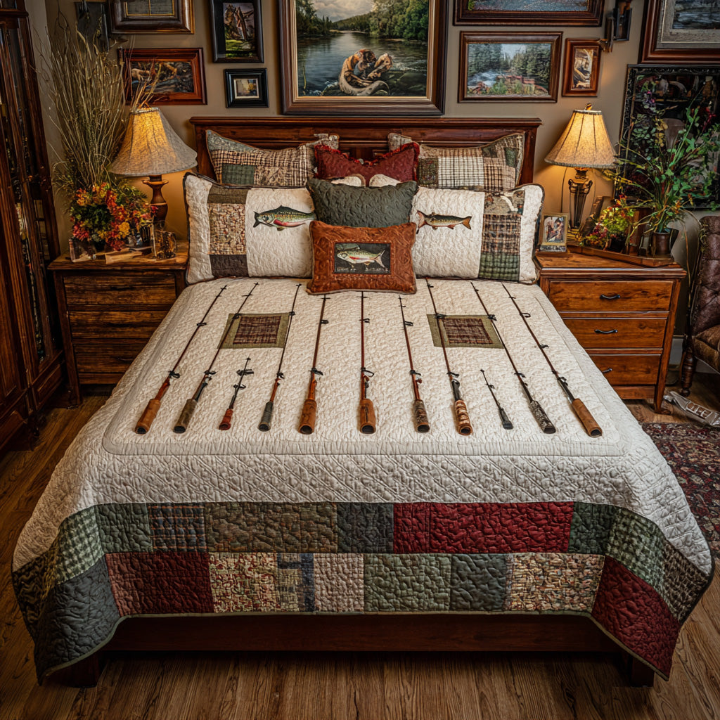 Heritage Lure Stripe Quilted Blanket NCU0LDH801