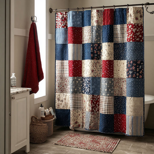 Heritage Patchwork Shower Curtain NCU0DDK2405