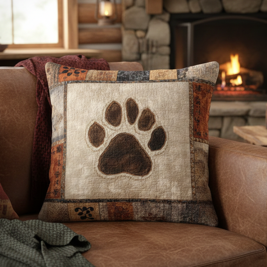 Heritage Paw Quilted Pillow Case NCU0NXD1276