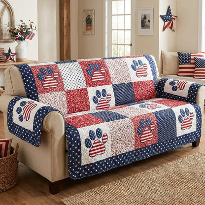 Heritage Paws Quilted Sofa Cover NCU0NTV1069