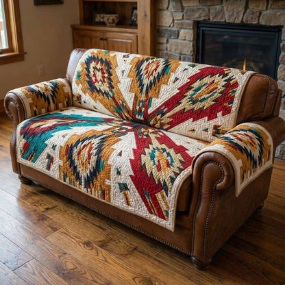 Heritage Peak Quilted Sofa Cover NCU0NXD1600