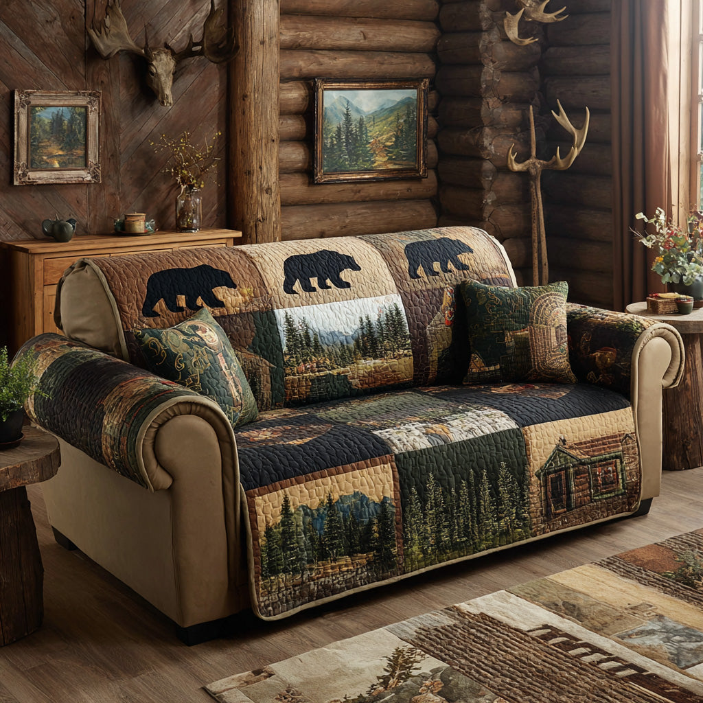 Heritage Range Quilted Sofa Cover NCU0LDH622