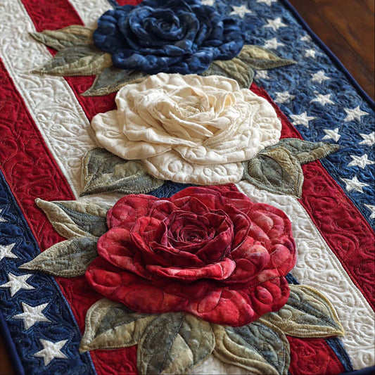 Heritage Roses Quilted Table Runner NCU0DQQ0516