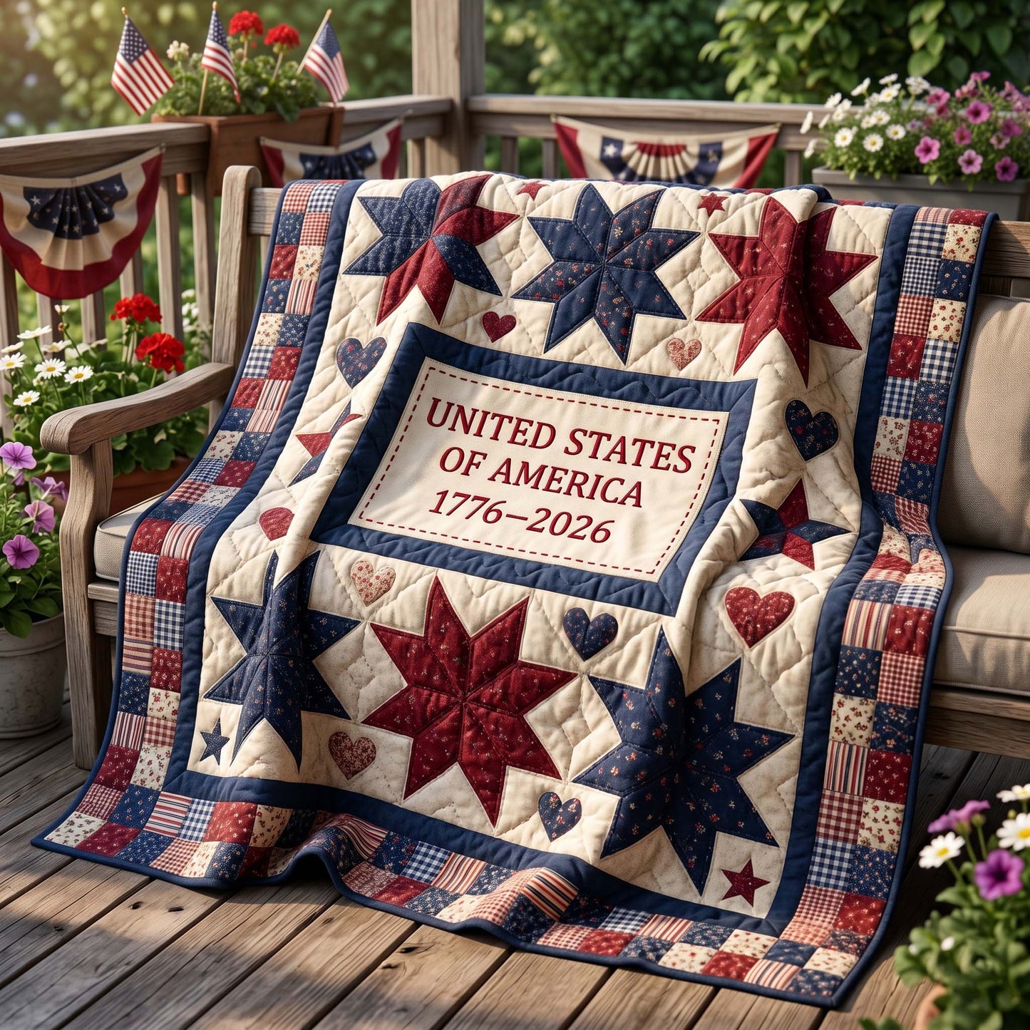 Heritage Star Jubilee Quilted Blanket NCU0HNH1052