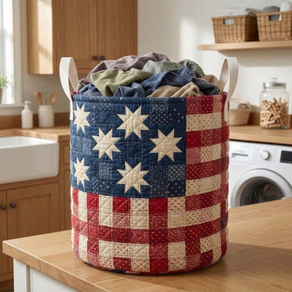Heritage Star Quilted Laundry Basket NCU0DQQ0795