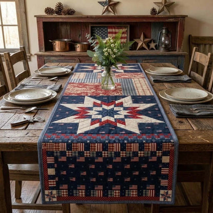 Heritage Star Quilted Table Runner NCU0DQQ0642