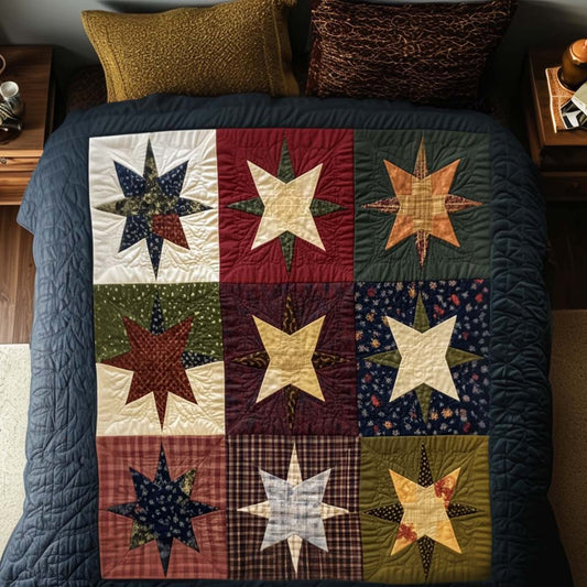 Heritage Stars 3-Piece Quited Bedding Set NCU0NNT872