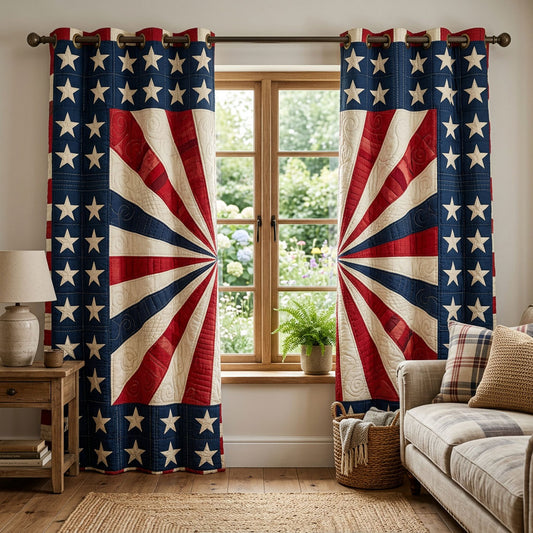 Heritage Stars Quilted Curtains NCU0NTD1775