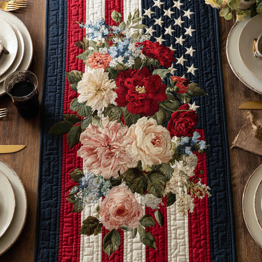 Heritage Stars Quilted Table Runner NCU0LDH475