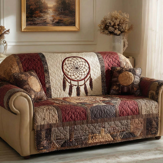 Heritage Weave Quilted Sofa Cover NCU0NXD1467