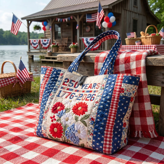 Heritage and Pride Quilted Classic Tote Bag NCU0PTT3170