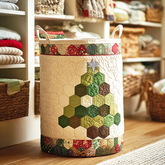 Hexa Evergreen Quilted Laundry Basket NCU0NTV113
