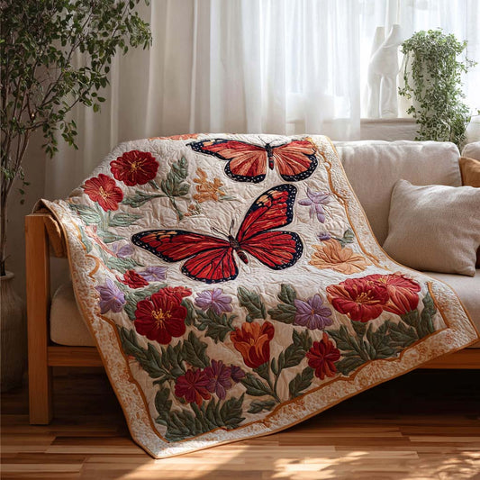Hibicus Butterfly Quilted Blanket NCU0DQQ0157