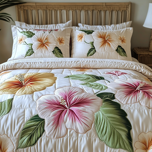 Hibiscus Charm Duvet Cover Set NCU0NVH473