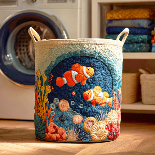 Hidden Clownfish Quilted Laundry Basket NCU0NTD380