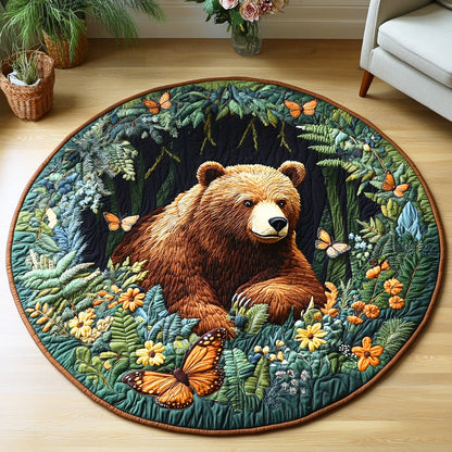 Hidden Forest Soul Quilted Round Mat NCU0NTD613