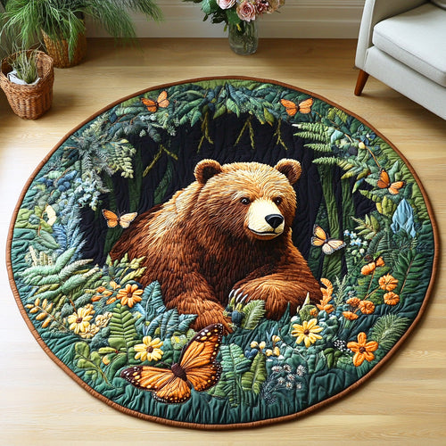 Hidden Forest Soul Quilted Round Mat NCU0NTD613