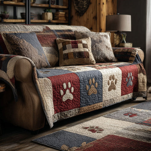 Hidden Paws Quilted Sofa Cover NCU0NNT2827