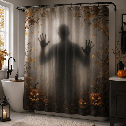Hiding Behind Shower Curtain NCU0DV2254
