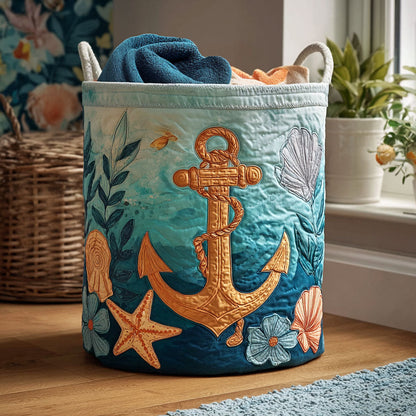 High Tide Vibes Quilted Laundry Basket NCU0PTT1010