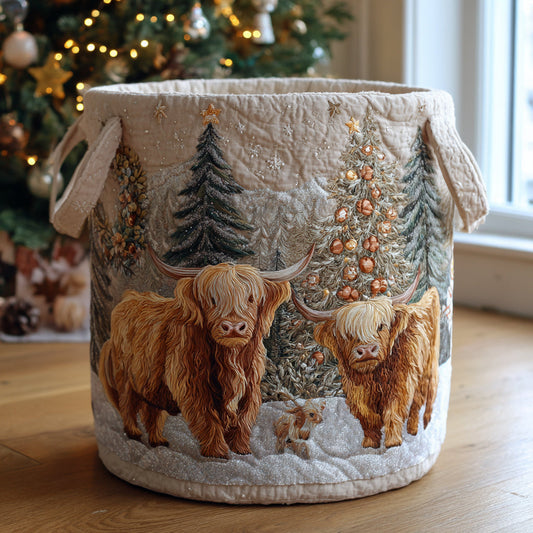 Highland Beauty Quilted Laundry Basket NCU0DV1604