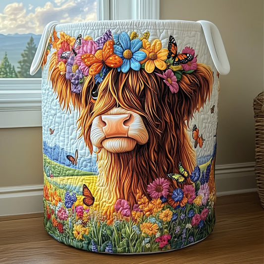 Highland Bliss Quilted Laundry Basket NCU0PVL445