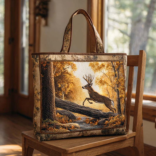 Highland Deer Quilted Tote Bag NCU0NNT2038