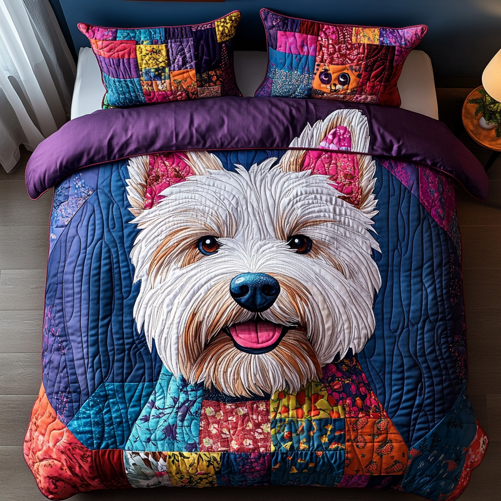 Highland Happiness 3-Piece Quilted Bedding Set NCU0DV452