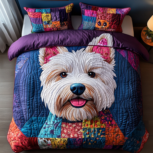 Highland Happiness 3-Piece Quilted Bedding Set NCU0DV452