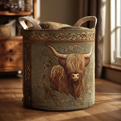 Highland Haven Quilted Laundry Basket NCU0DV1599