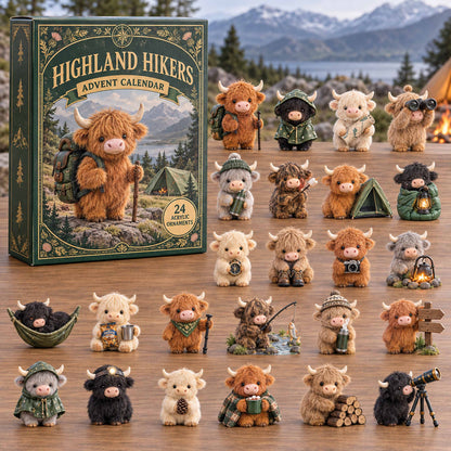 CHRISTMAS KICKOFF 40% OFF - Highland Hikers Advent Calendar 2026 - 24-Day Festive Countdown, Acrylic Charms Blind Box - Gift For Family and Friends AC0TD045