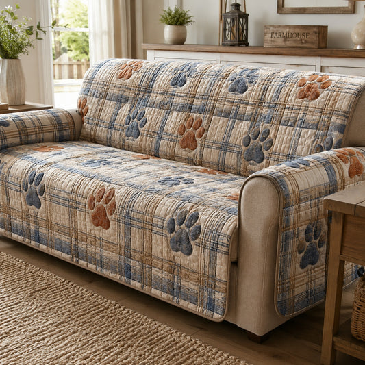 Highland Lodge Tracks Quilted Sofa Cover NCU0PVL1022