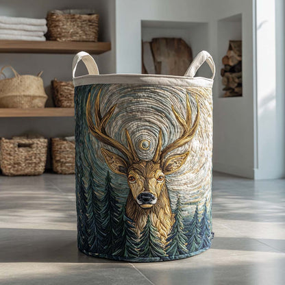 Highland Pines Quilted Laundry Basket NCU0NXD393