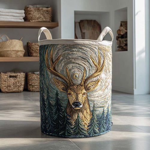 Highland Pines Quilted Laundry Basket NCU0NXD393