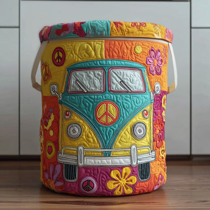 Hippie Journey Quilted Laundry Basket NCU0PVL675