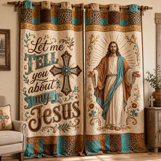 His Name Above All Quilted Curtains NCU0PTT3362