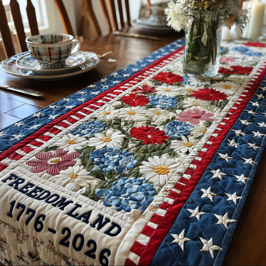 Historical Harmony Quilted Table Runner NCU0PTT3104
