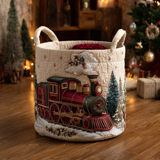 Holiday Express Quilted Laundry Basket NCU0DV1265