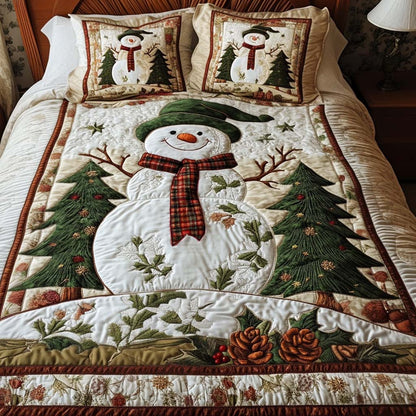 Holiday Friends 3-Piece Quilted Bedding Set NCU0NNT038