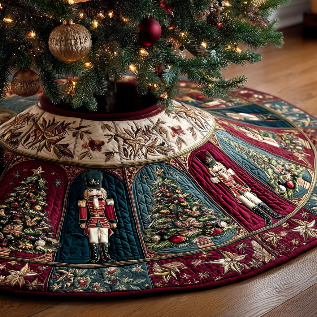Holiday Keeper Christmas Quilted Tree Skirt NCU0NTV761